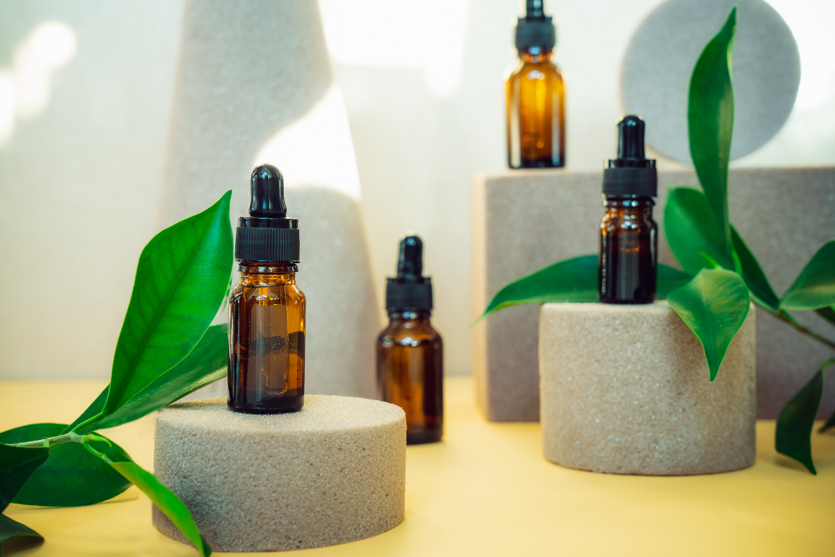 Eco-friendly Essential Oils Stock Image
