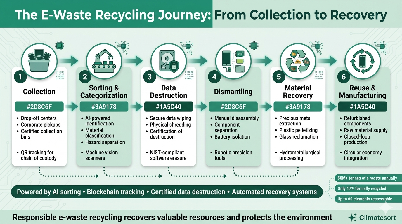 The E-Waste Recycling Journey From Collection to Recovery