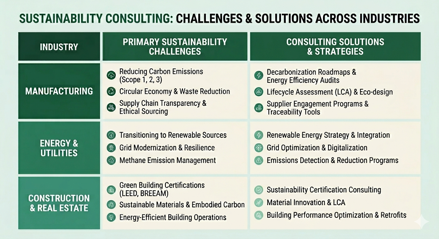 ESG Challenges and corresponding consulting solutions