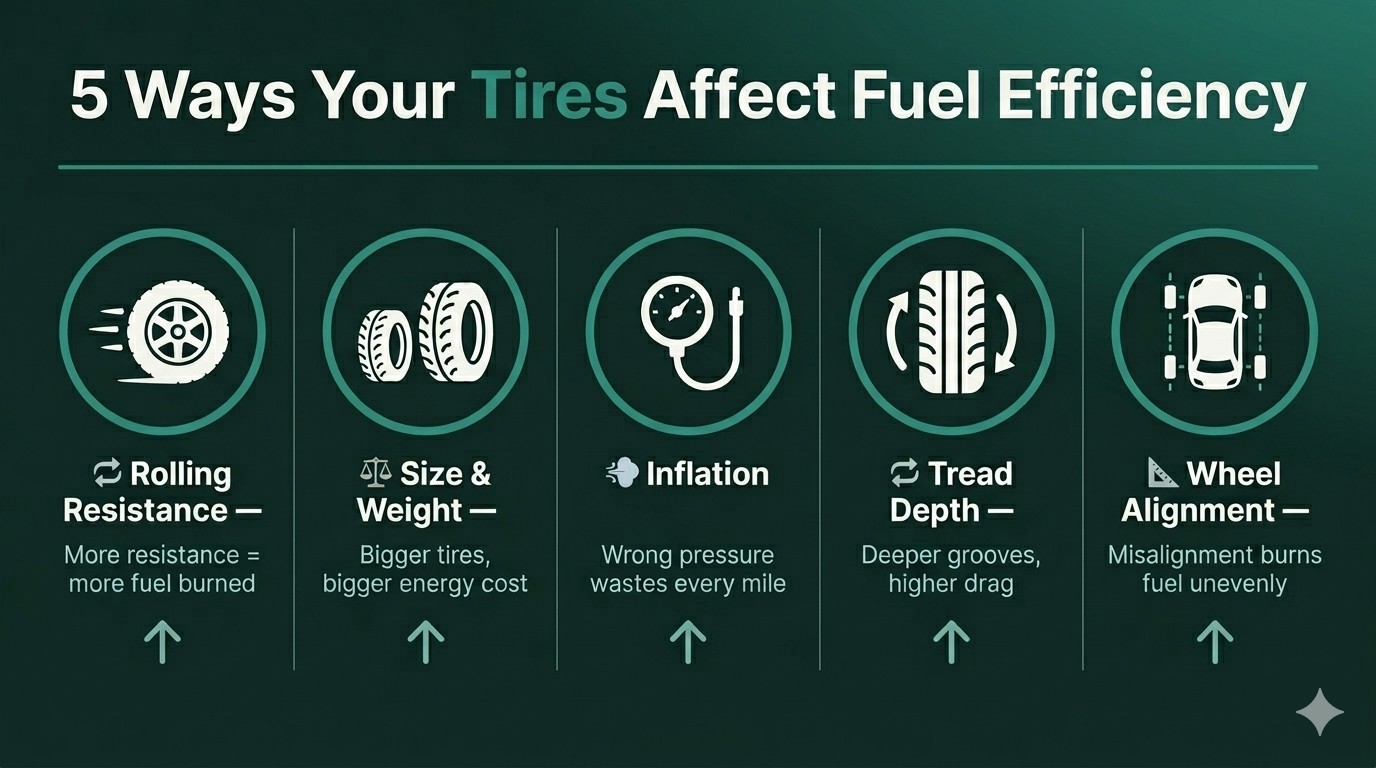 Tire Factors Effecting Fuel Efficiency Table
